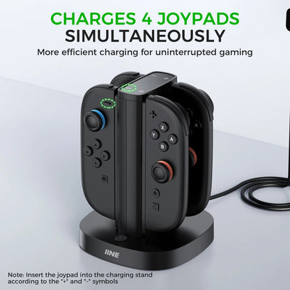 IINE L1145 4-IN-1 Charging Stand For Nintendo Switch Joy-Con 2 [Import]