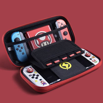 SHIBAN Nintendo Switch Travel Case | Shock-proof ABS + PC | Spacious | Built-in Stand | Carrying Case For Nintendo Switch V1 / V2 / OLED (35th Super Mario Anniversary Edition)