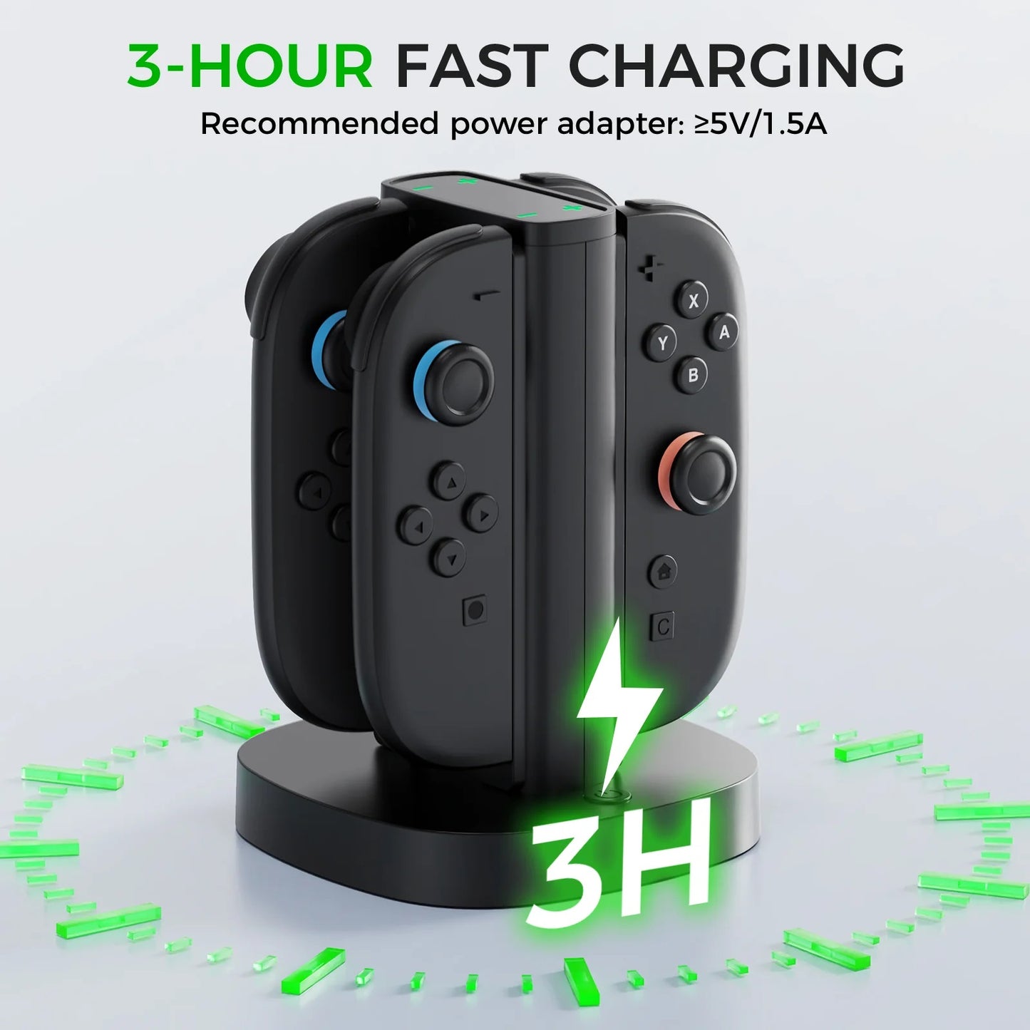 IINE L1145 4-IN-1 Charging Stand For Nintendo Switch Joy-Con 2 [Import]