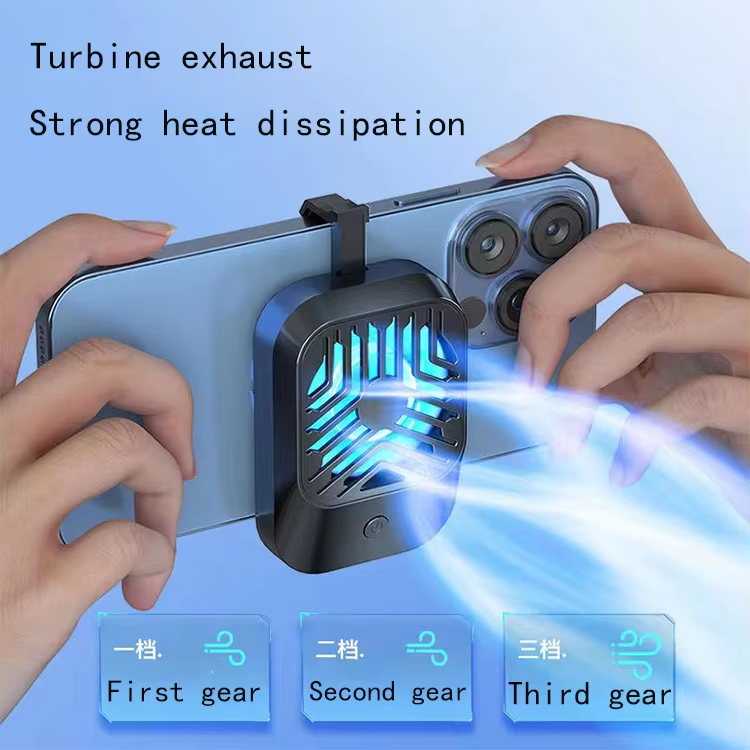 AL05 | 400mAh | Adjustable 3 Gears | 5000 RPM/Min | Manual Clip | RGB Mobile Phone Radiator
