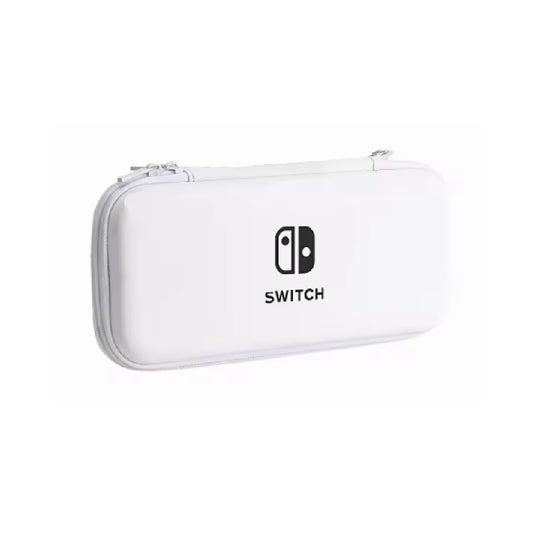 Nintendo Switch Slim Hard Carry Pouch For Nintendo Switch V1 / V2 / OLED (White with Logo Edition)