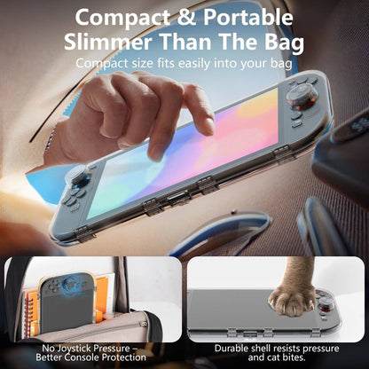 IINE L1094 Protective Crystal Clear Case With Raised Back For Nintendo Switch 2