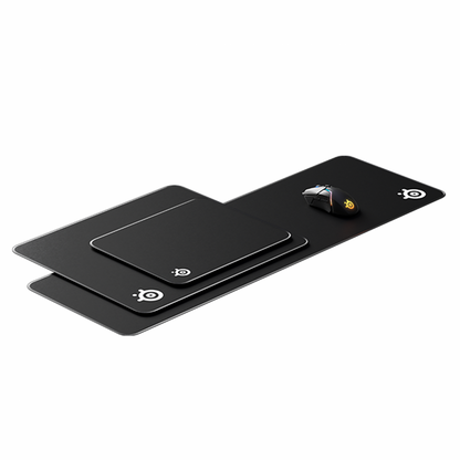 STEELSERIES QcK Edge | Anti-slip Rubber Base | Micro-woven Cloth Surface | Anti-fraying Stitched Edge | Gaming Mousepad (Black / 450mm x 400mm x 2mm)