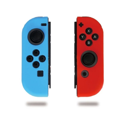 Silicone Sleeve Protective Case For Nintendo Switch Joy-Con (L)/(R) (Neon Blue & Red)