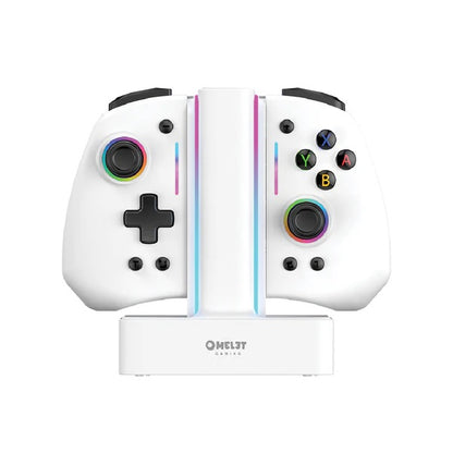 OMELET GAMING Pro+ Dock Charger For Nintendo Switch V1 / V2 / OLED (Snow White)