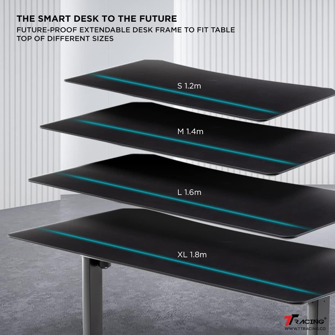 TTRacing Titus Smart Desk Howlite Series (Large - 160cm x 80cm) [White]