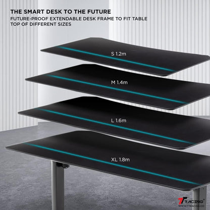 TTRacing Titus Smart Desk Howlite Series (Large - 160cm x 80cm) [White]