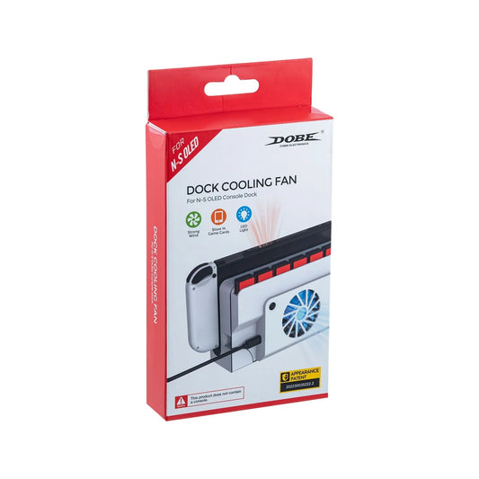 DOBE TNS-1155 Heat Dissipation Fan Base With Game Card Storage For Nintendo Switch OLED