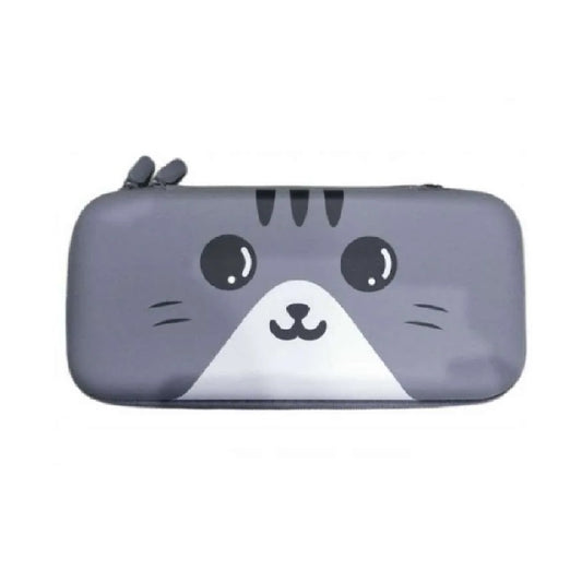 Nintendo Switch Slim Hard Carry Pouch For Nintendo Switch V1 / V2 / OLED (Grey Cat Edition)