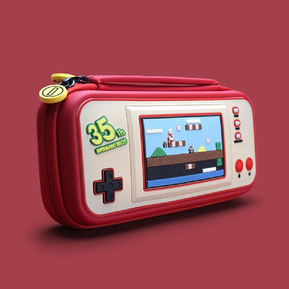 SHIBAN Nintendo Switch Travel Case | Shock-proof ABS + PC | Spacious | Built-in Stand | Carrying Case For Nintendo Switch V1 / V2 / OLED (35th Super Mario Anniversary Edition)