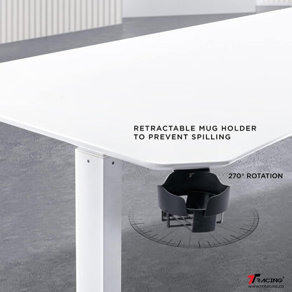 TTRacing Titus Smart Desk Howlite Series (Large - 160cm x 80cm) [White]