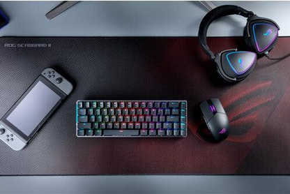 ASUS ROG Scabbard II | Protective Nano-coating Fabric | Non-slip Black Rubber Base | Water & Oil & Dust Repellent | Gaming Mousepad (Medium)