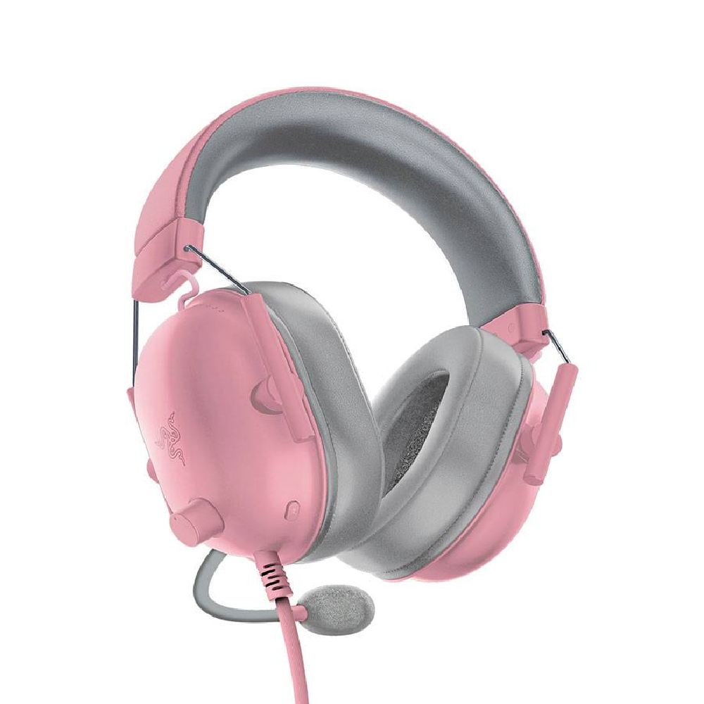 RAZER BlackShark V2 X | Razer Triforce 50mm Drivers | Fixed Razer Hyperclear Cardioid Mic | 7.1 Surround Sound | Advanced Passive Noise Cancellation | Wired Gaming Headphones & Headsets (Quartz Pink)