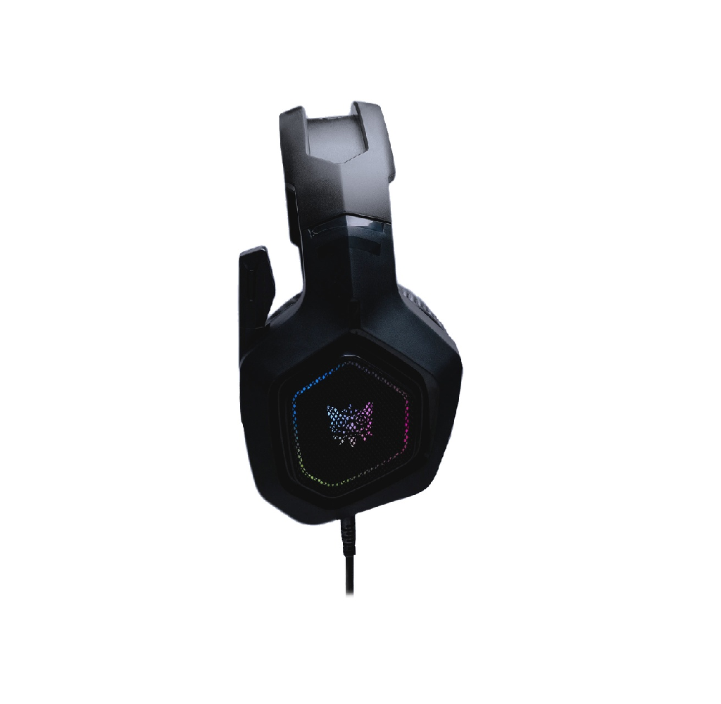 ONIKUMA K10 | 50mm Directional Driver | 7.1 Surround Sound | Noise Cancelling & Folding Microphone | Lightweight | Wired RGB Gaming Headphones & Headsets (Black)