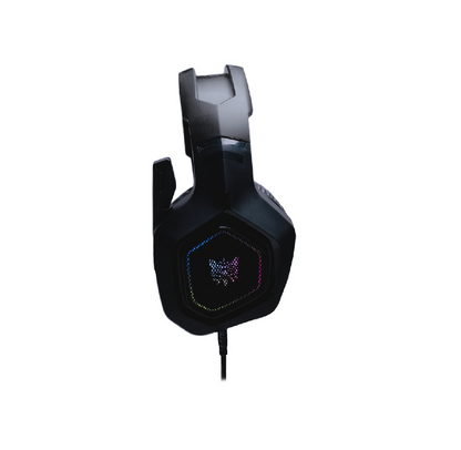 ONIKUMA K10 | 50mm Directional Driver | 7.1 Surround Sound | Noise Cancelling & Folding Microphone | Lightweight | Wired RGB Gaming Headphones & Headsets (Black)