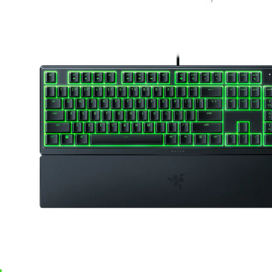 RAZER Ornata V3 X | Razer Silent Membrane Switches | UV-coated Keycaps | Ergonomic & Low Profile | Programmable Keys | Wired RGB Gaming Keyboard