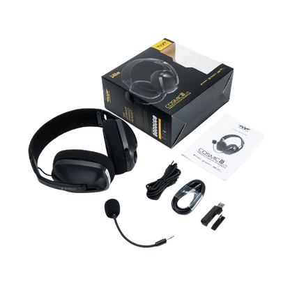 ARMAGGEDDON Cosmic III Lite | 40mm Large Speaker Driver | 20 Hours Playtime | Detachable Microphone | Tri-Connectivity Gaming Headphones & Headsets (Black)