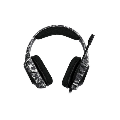 ONIKUMA K20 | 50mm Driver | 7.1 Surround Sound | Adjustable Omnidirectional Noise-Cancelling Microphone | Ergonomic | Wired RGB Gaming Headphones & Headsets (Camouflage Grey)