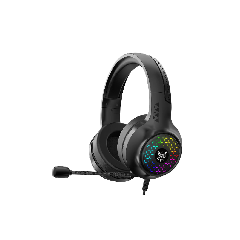 ONIKUMA X7 | 40mm Neodymium Driver | Noise Cancelling & Anti-Static Microphone | 6 Breathing Lighting Modes | Ergonomic | Wired RGB Gaming Headphones & Headsets (Black)