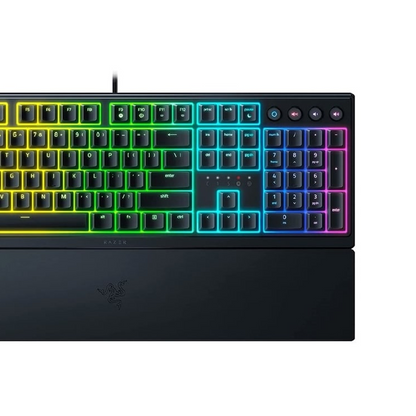 RAZER Ornata V3 | Razer Mecha Membrane Switches | UV-coated Keycaps | Ergonomic & Low Profile | Programmable Keys | Wired RGB Gaming Keyboard