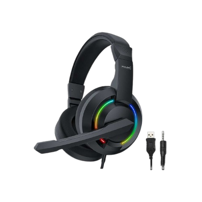 ARMAGGEDDON Pulse 1 Chroma | 40mm Large Drivers | Multi-Color LED | 2.1 Stereo Sound | USB-&-3.5mm-Jack-Connection RGB Gaming Headphones & Headsets (Black)