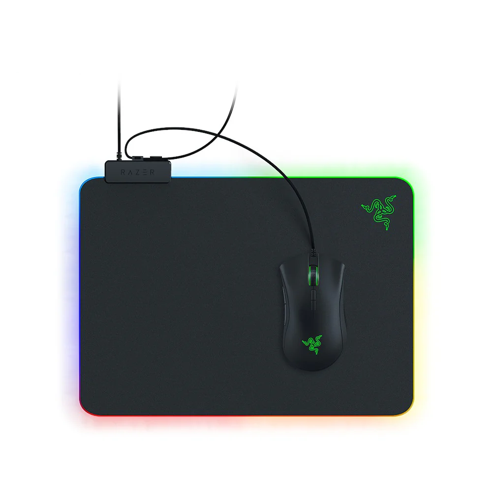 RAZER Firefly V2 | Ultra Thin Anti-slip Base | Micro-Textured Surface | Razer Chroma RGB | Built-in Cable Catch | RGB Gaming Mousepad (Black / 355mm x 255mm x 3mm)
