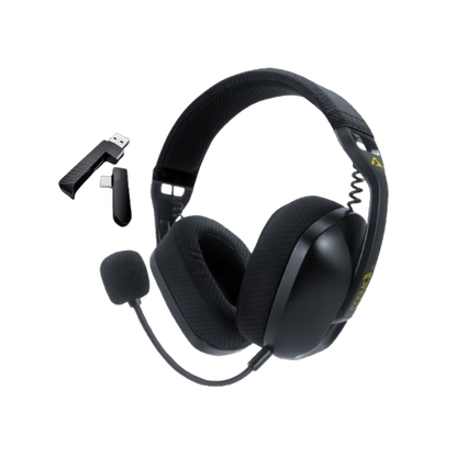 ARMAGGEDDON Cosmic III Lite | 40mm Large Speaker Driver | 20 Hours Playtime | Detachable Microphone | Tri-Connectivity Gaming Headphones & Headsets (Black)