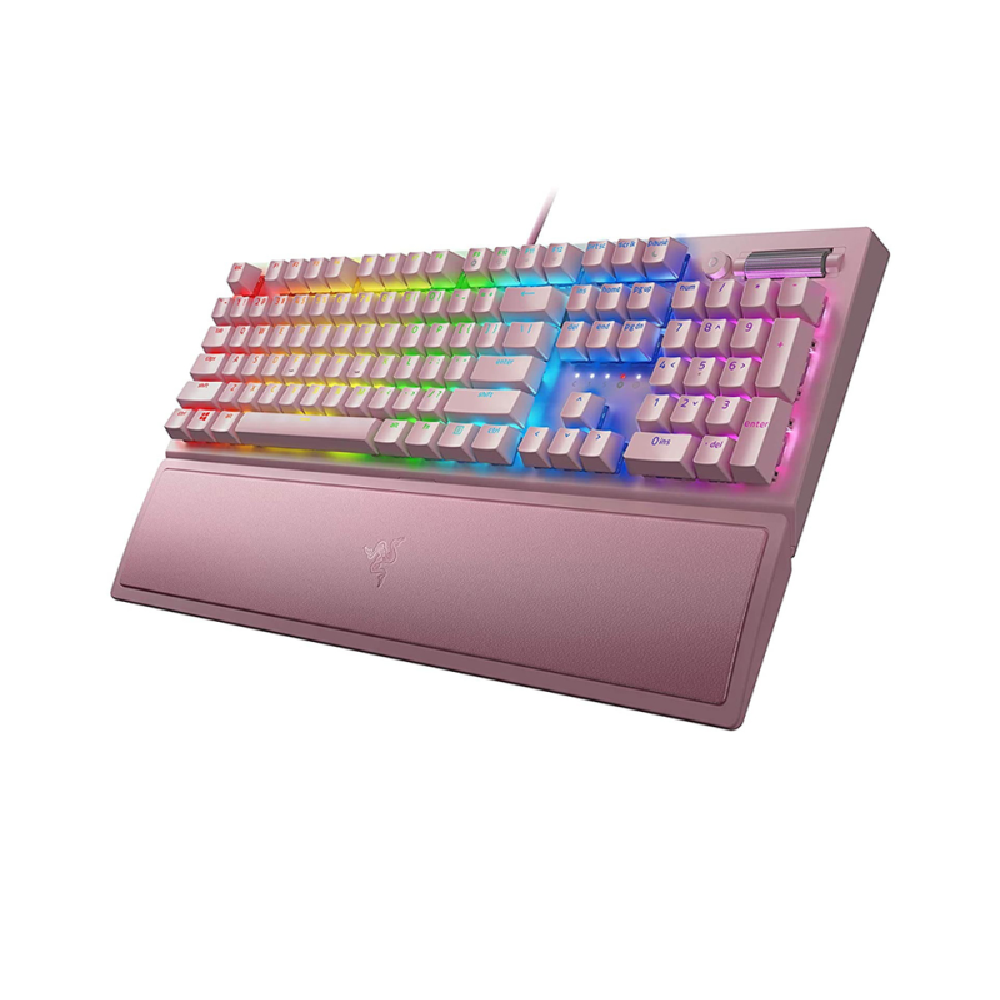 RAZER BlackWidow V3 | Razer Green Mechanical Switches | Transparent Switch Housing | Full Keys | Programmable Keys | Aluminum Construction | Wired RGB Gaming Keyboard [Quartz Edition]