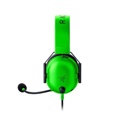 RAZER BlackShark V2 X | Razer Triforce 50mm Drivers | Fixed Razer Hyperclear Cardioid Mic | 7.1 Surround Sound | Advanced Passive Noise Cancellation | Wired Gaming Headphones & Headsets (Green)
