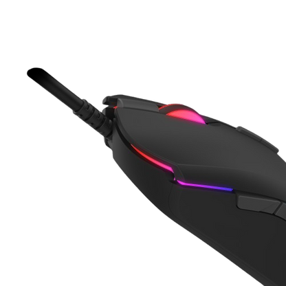 FANTECH X17 Blake | Adjustable 200 - 10000 DPI | Huano 20 Million Switch | 7 Programmable Buttons | Wired Macro RGB Gaming Mouse (Black)