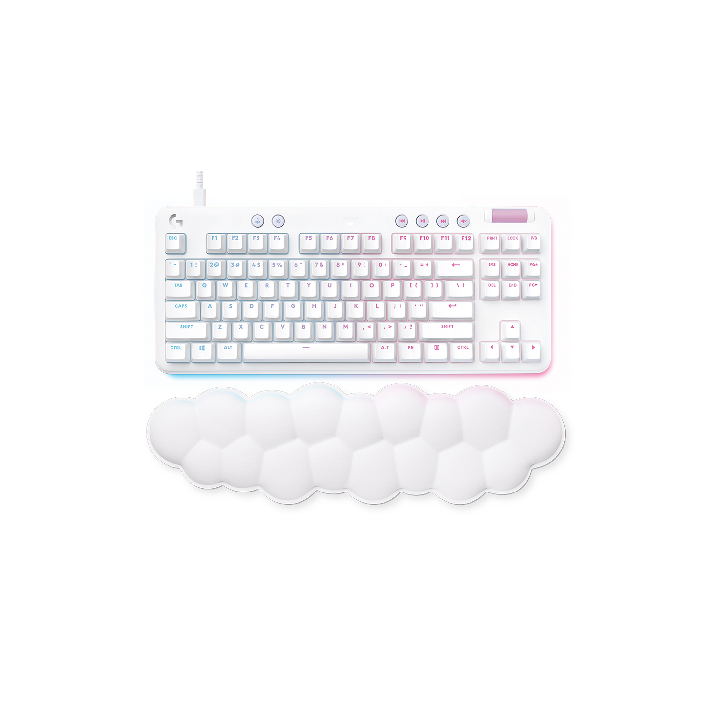 LOGITECH G713 Lightspeed | GX Linear Mechanical Switches | 87 Key TKL | 16 LED Perimeter Lighting | Media Controls | Wired RGB Gaming Keyboard