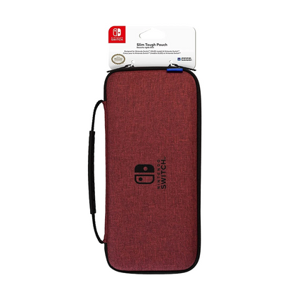 HORI Nintendo Switch Slim Tough Pouch Plus | Compact | Lightweight | Official Licensed Pouch For Nintendo Switch (Red)