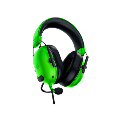 RAZER BlackShark V2 X | Razer Triforce 50mm Drivers | Fixed Razer Hyperclear Cardioid Mic | 7.1 Surround Sound | Advanced Passive Noise Cancellation | Wired Gaming Headphones & Headsets (Green)