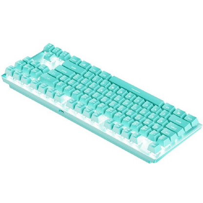 FANTECH MK856 MAXFIT87 | Mechanical Switches | 87 Keys | Full Key Anti-Ghosting | 22 Gradient RGB Modes | Programmable Macro Wired RGB Gaming Keyboard (Mint Edition)