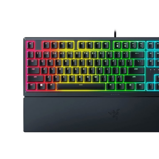 RAZER Ornata V3 | Razer Mecha Membrane Switches | UV-coated Keycaps | Ergonomic & Low Profile | Programmable Keys | Wired RGB Gaming Keyboard