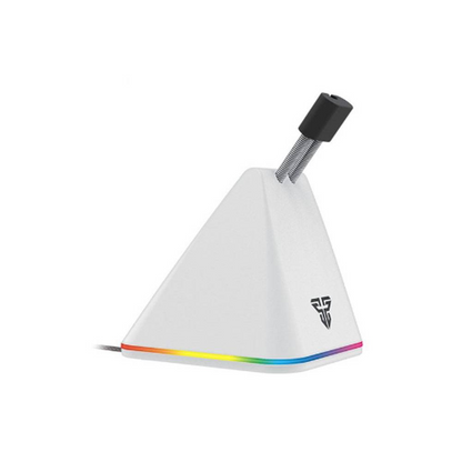 FANTECH Prisma MBR01 | Mouse Wire Management | Universal Rubber Clip | RGB Mouse Bungee (White)