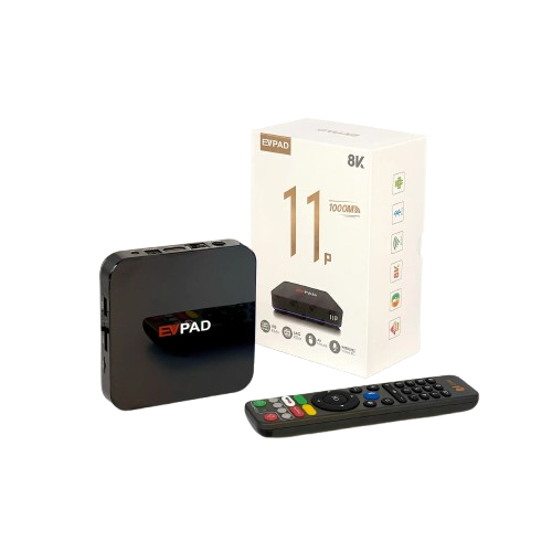 EVPAD Android TV Box 易播电视盒 11P | 8K Ultra HD + HDR | 4GB RAM + 64GB ROM | Android TV OS | Accessible to Netflix & Disney+ & YouTube & Prime Video | EVAI Voice Assistant | Dual-band Wi-Fi & Ethernet [Premium Edition]