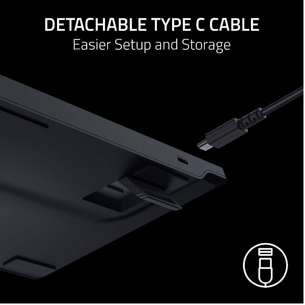 RAZER DeathStalker V2 | Razer Red Optical Switches | Laser-etched Keycaps |  Programmable Keys | Aluminum Alloy Top Case | Ergonomic & Ultra-slim Casing | Wired RGB Gaming Keyboard