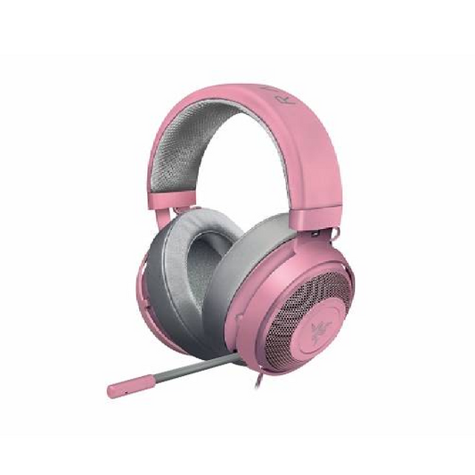 RAZER Kraken | Razer Neodymium 50mm Drivers | Retractable Razer Unidirectional Mic | 7.1 Surround Sound | Wired Gaming Headphones & Headsets (Quartz Pink)