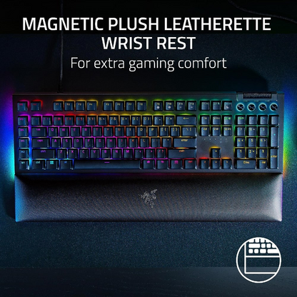 RAZER BlackWidow V4 | Razer Yellow Mechanical Switches | 2-side Underglow and Per-Key Lighting |  Programmable Keys | Aluminum Alloy Top Case | 4 Media Rolls & 6 Macro Keys | Wired RGB Gaming Keyboard