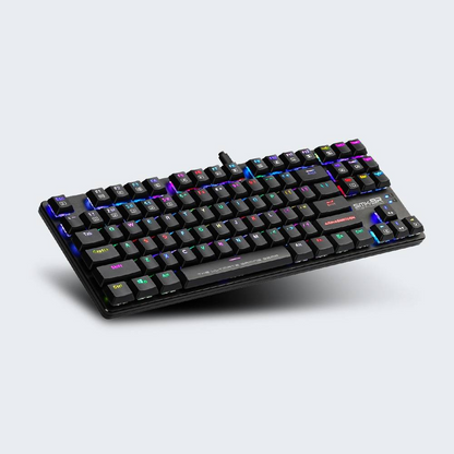ARMAGGEDDON SMK-9R RGB Falconet | Short Clicky Mechanical Key | Low Profile TKL Design | Hotswap-able Switch | 87 Keys | Wired RGB Gaming Keyboard