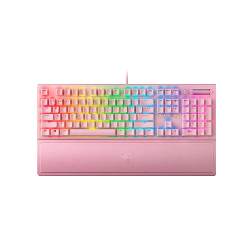 RAZER BlackWidow V3 | Razer Green Mechanical Switches | Transparent Switch Housing | Full Keys | Programmable Keys | Aluminum Construction | Wired RGB Gaming Keyboard [Quartz Edition]