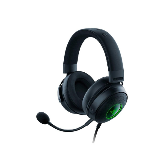 RAZER Kraken V3 | Razer Triforce 50mm Drivers | Detachable Razer Hyperclear Cardioid Mic | THX Spatial Audio | Advanced Passive Noise Cancellation | Razer Chroma RGB | Wired RGB Gaming Headphones & Headsets (Black)
