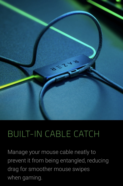 RAZER Firefly V2 | Ultra Thin Anti-slip Base | Micro-Textured Surface | Razer Chroma RGB | Built-in Cable Catch | RGB Gaming Mousepad (Black / 355mm x 255mm x 3mm)
