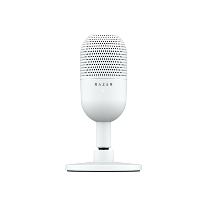 RAZER Seiren V3 Mini | Supercardioid Polar Pattern | Tap-to-mute Sensor | Built-in Shock Absorber | Ultra Compact | Wired Streaming & Gaming Microphone (White)