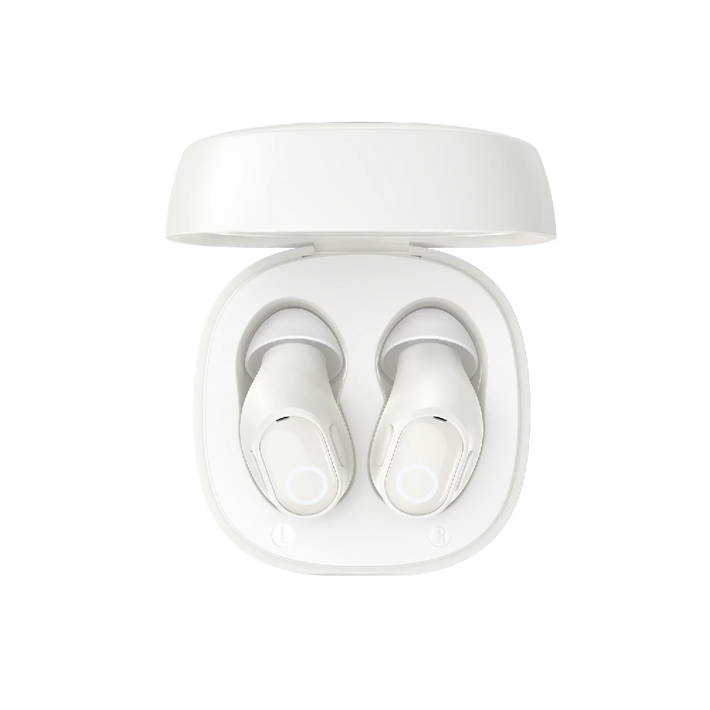 BASEUS Bowie WM02 | TWS | 25 Hours Total Playback | Dual Channel Low Latency Mode | Wireless Bluetooth Earbuds (White)