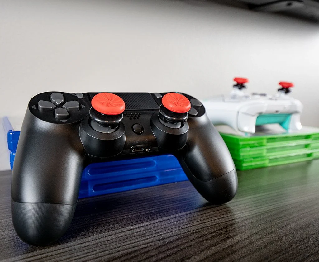 KONTROLFREEK Performance Thumbstick For PlayStation 4 DualShock 4 Controller / PlayStation 5 DualSense Controller / Xbox One Controller (Inferno RED Edition)