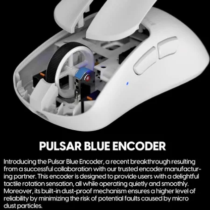 PULSAR XLite V3 | Maximum 26000 DPI | ~100 Hours Playtime | Flagship Sensor | Ultra-light | Ergonomic | Wireless Gaming Mouse (White)