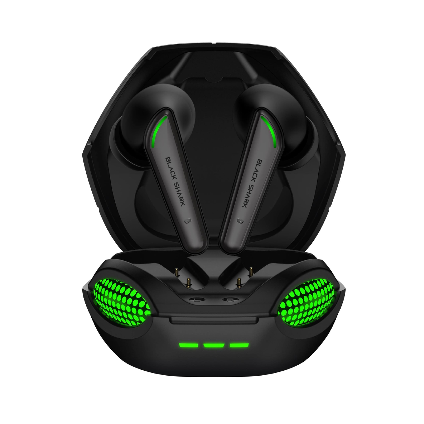BLACK SHARK Lucifer T17 | ENC Noise Cancellation | 65ms Low Latency | 10mm Dual Driver | 23 Hour Total Playtime | Dynamic Lighting Effect | True Wireless Bluetooth Gaming Earbuds