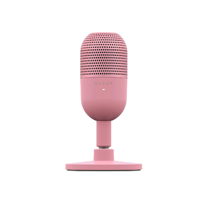 RAZER Seiren V3 Mini | Supercardioid Polar Pattern | Tap-to-mute Sensor | Built-in Shock Absorber | Ultra Compact | Wired Streaming & Gaming Microphone (Quartz Pink)